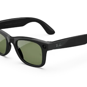 Ray-Ban | Meta Wayfarer (Gen 1) Glasses with AI, Photo, Video, Audio & Messaging - Shiny Black/G-15 Green - Standard