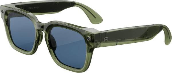 61w57av9u7L._AC_SL1500_ Meta Fury Glasses with AI Photo Video Audio & Messaging - Racing Green/Light Blue Atlantic