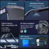 AI Smart Glasses with 8MP Camera, 4K HD Video Recording Glasses Real Time Translation AI Voice Assistant Object Recognition Replaceable Sunglasses Lenses Photochromic