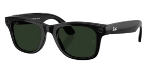 Ray-Ban | Meta Wayfarer (Gen 2) Glasses with AI, Photo, Video, Audio & Messaging - Matte Black/Clear - Standard